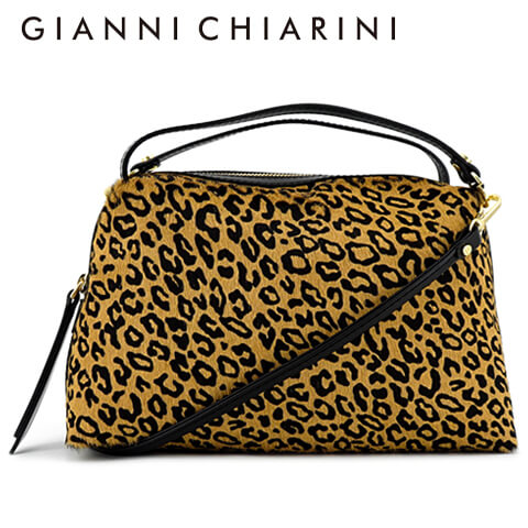 GIANNI CHIARINI レディース ショルダーバッグ ALIFA M BS8258 MCRLEO CAMMELLO 009