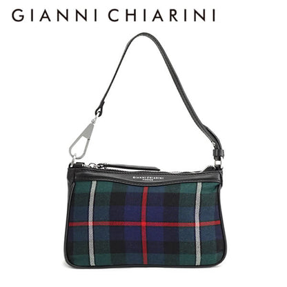 GIANNI CHIARINI レディース ショルダーバッグ BROOKE BS10060 CHECK VER.FOREST 12742