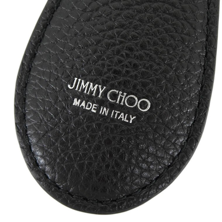 JIMMY CHOO メンズ レディース キーホルダー WARREN GRC ブラック BLACK