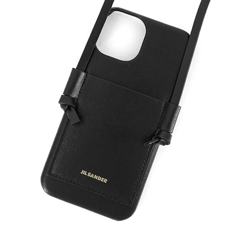 JIL SANDER メンズ iPhone 15 専用ケース PHONE CASE W LACE J26VL0013 P6486 BLACK ブラック 001