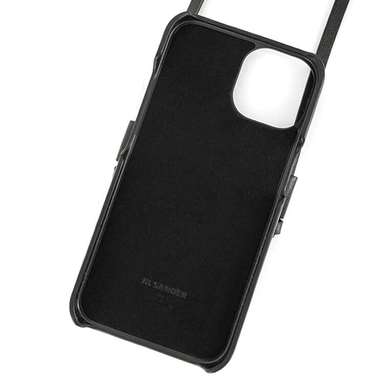 JIL SANDER メンズ iPhone 15 専用ケース PHONE CASE W LACE J26VL0013 P6486 BLACK ブラック 001