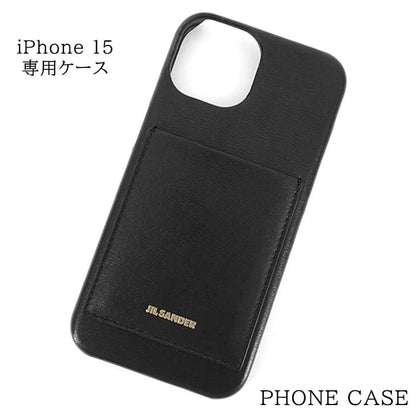 JIL SANDER メンズ iPhone 15 専用ケース PHONE CASE J26VL0012 P6486 BLACK ブラック 001