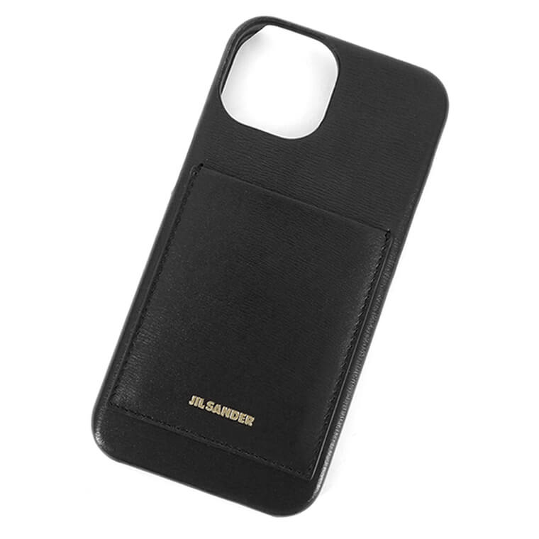 JIL SANDER ブラックレザー ケース ジルサンダー Jil Sander JIL SANDER イヤホンケース J26VL0032