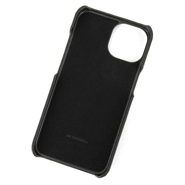 ジルサンダー JIL SANDER メンズ iPhone 15 専用ケース ブラック