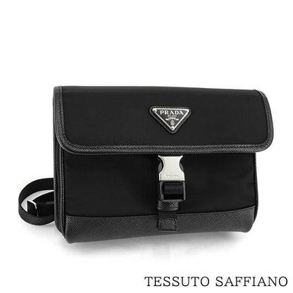 PRADA メンズ レディース ショルダーバッグ TESSUTO SAFFIANO 2ZH108 2DMH NERO ブラック F0002