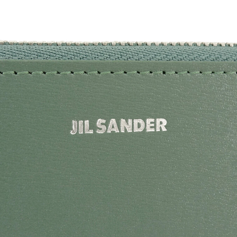 JIL SANDER レディース 長財布 ZIP AROUND WALLET MD GIRO J07UI0005 P5354 SEAWEED ダークグリーン 306