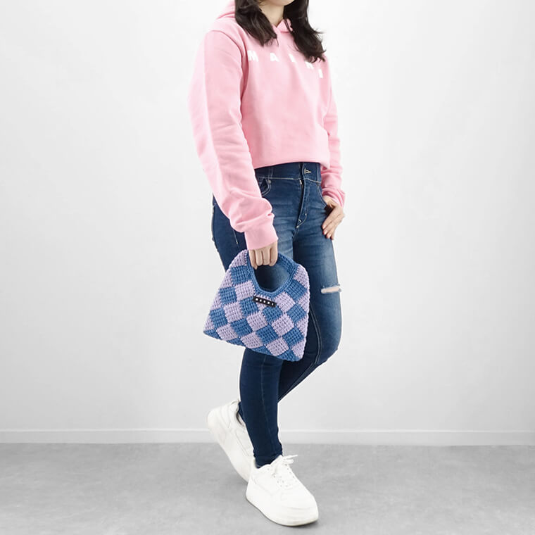 MARNI KIDS キッズ ハンドバッグ MW84F DIAMOND CROCHET BAG M00995 M00RP 3カラー