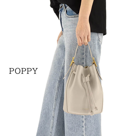 J&M DAVIDSON レディース ショルダーバッグ POPPY LPPP 0XX SCXX LIGHT GREY ライトグレー 910G