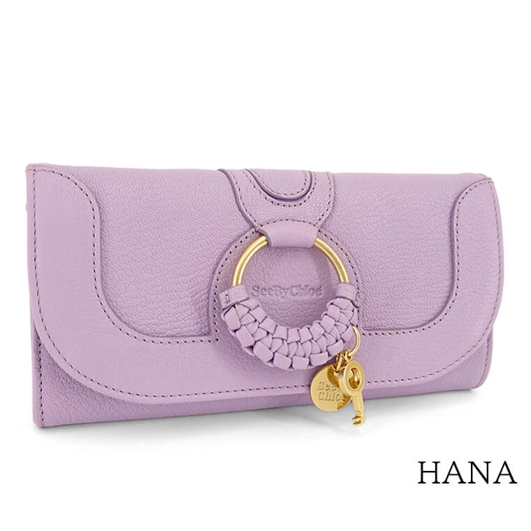 See By Chloe レディース 長財布 HANA CHS24UP761E40 LILAC BREEZE 507