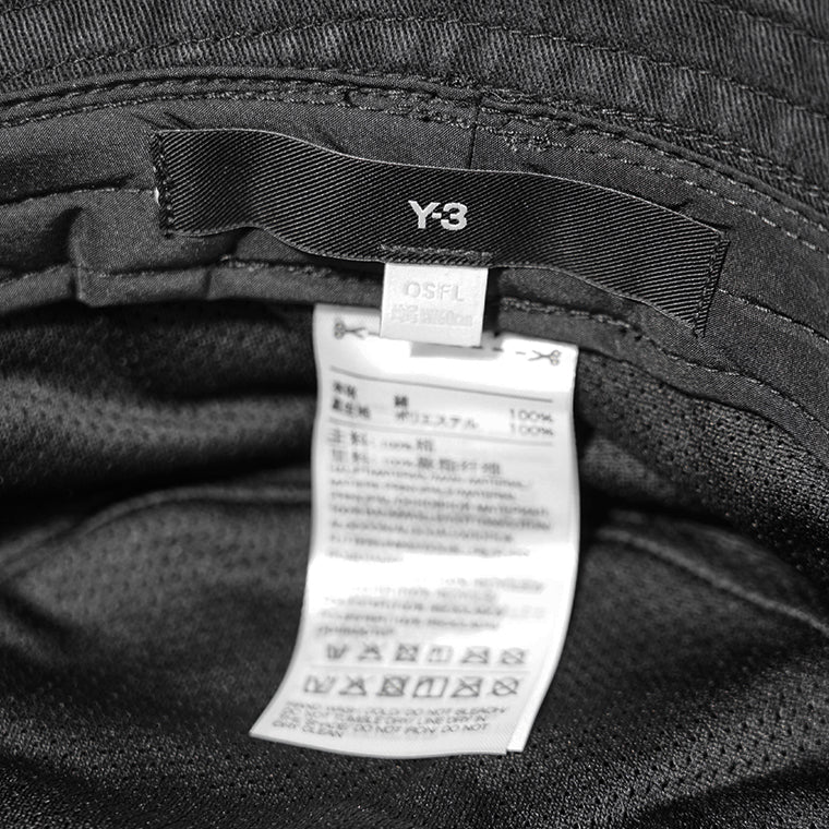 Y-3 メンズ レディース バケットハット BUCKET HAT IX7000 NOIR ウォッシュブラック BLACK