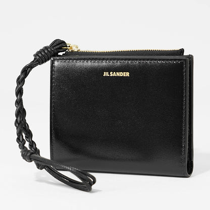 JIL SANDER レディース メンズ 2つ折り財布 MINI FRENCH WALLET TANGLE J10UI0003 P4841 BLACK ブラック 001
