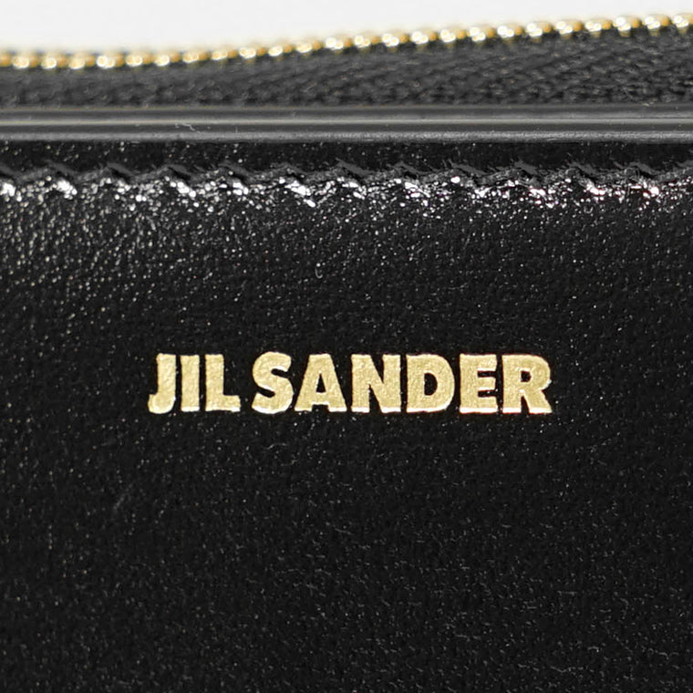 JIL SANDER レディース メンズ 2つ折り財布 MINI FRENCH WALLET TANGLE J10UI0003 P4841 BLACK ブラック 001