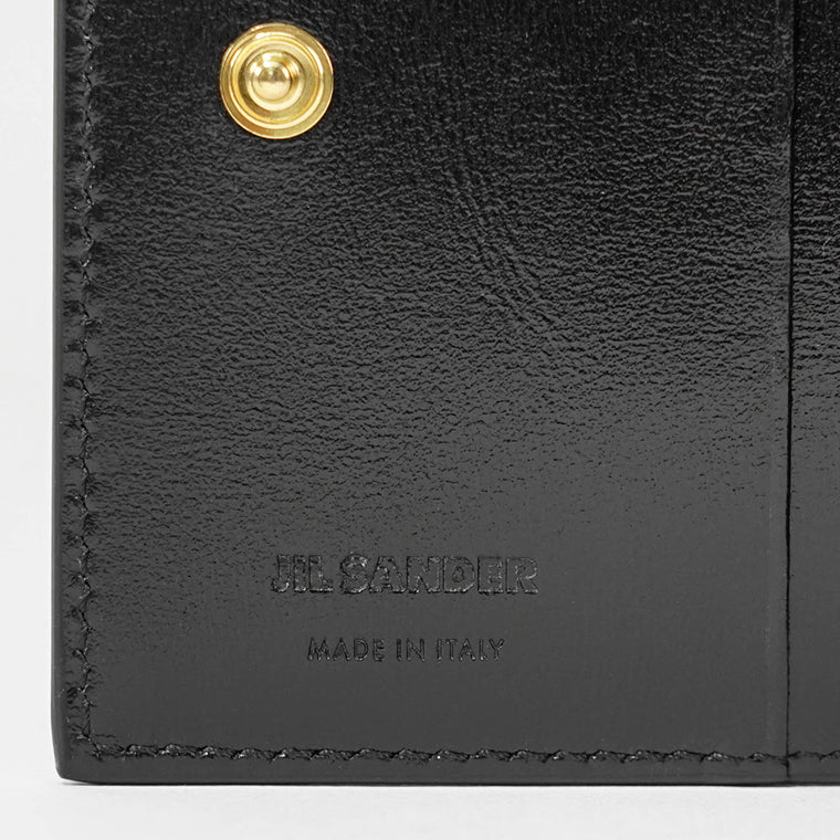 JIL SANDER レディース メンズ 2つ折り財布 MINI FRENCH WALLET TANGLE J10UI0003 P4841 BLACK ブラック 001