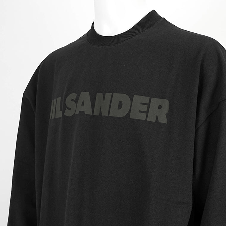 JIL SANDER Tシャツ ロゴ ブラック オーバーサイズ XL JIL SANDER Tシャツ ロゴ ブラック オーバーサイズ XL JIL SANDER ジル