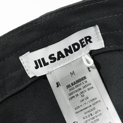 JIL SANDER メンズ レディース キャップ COTTON DRILL J22TC0130 J45349 BLACK ブラック 001
