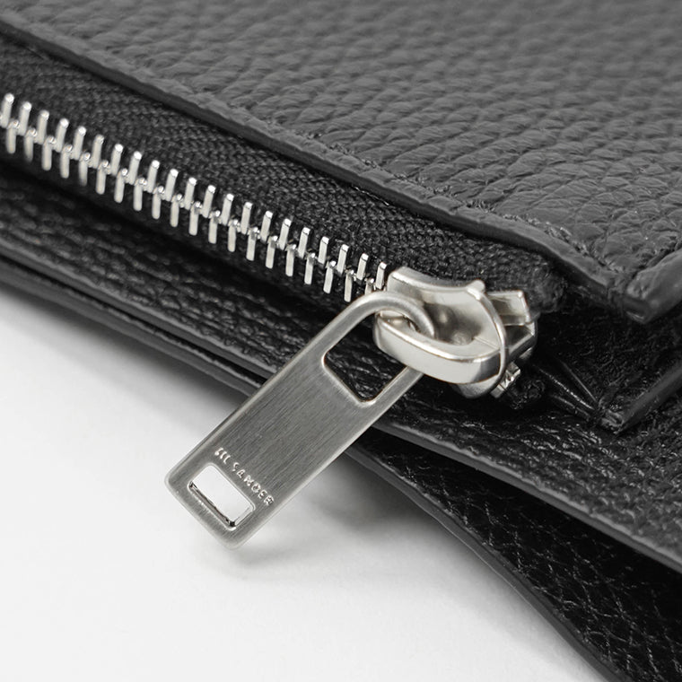 JIL SANDER メンズ 2つ折り財布 ZIP POCKET WALLET J25UI0002 P8892 BLACK ブラック 001