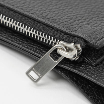 JIL SANDER メンズ 2つ折り財布 ZIP POCKET WALLET J25UI0002 P8892 BLACK ブラック 001