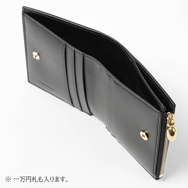 JIL SANDER レディース メンズ 2つ折り財布 GOJI MINI FRENCH WALLET J66UI0006 P4840 BLACK ブラック 001
