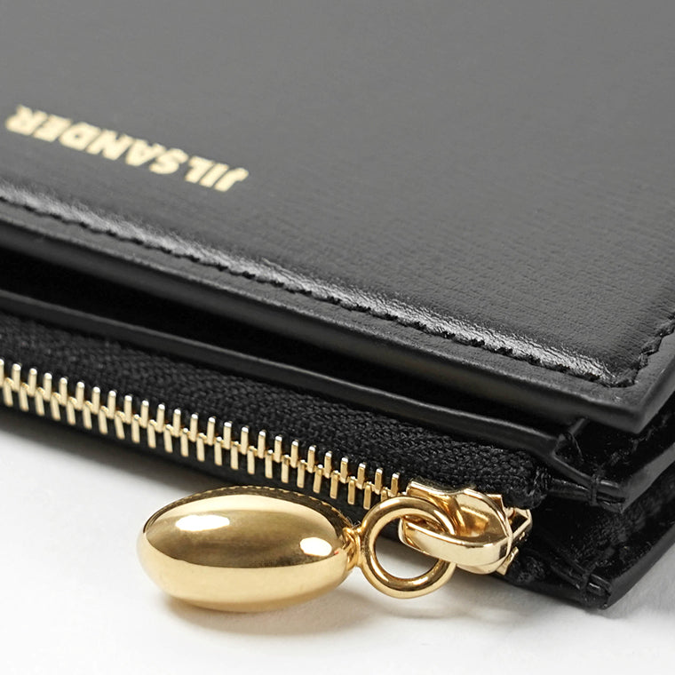 JIL SANDER レディース メンズ 2つ折り財布 GOJI MINI FRENCH WALLET J66UI0006 P4840 BLACK ブラック 001