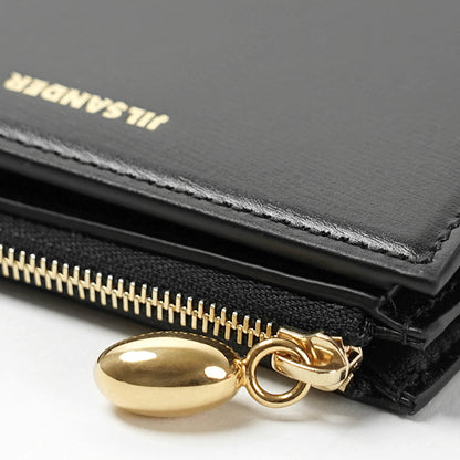 JIL SANDER レディース メンズ 2つ折り財布 GOJI MINI FRENCH WALLET J66UI0006 P4840 BLACK ブラック 001