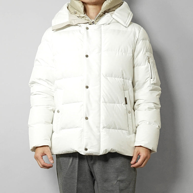 MooRER メンズ ダウンジャケット JESSE STP ホワイト BLANC
