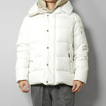 MooRER メンズ ダウンジャケット JESSE STP ホワイト BLANC