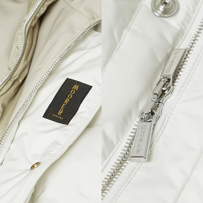 MooRER メンズ ダウンジャケット JESSE STP ホワイト BLANC