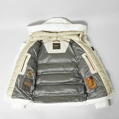 MooRER メンズ ダウンジャケット JESSE STP ホワイト BLANC