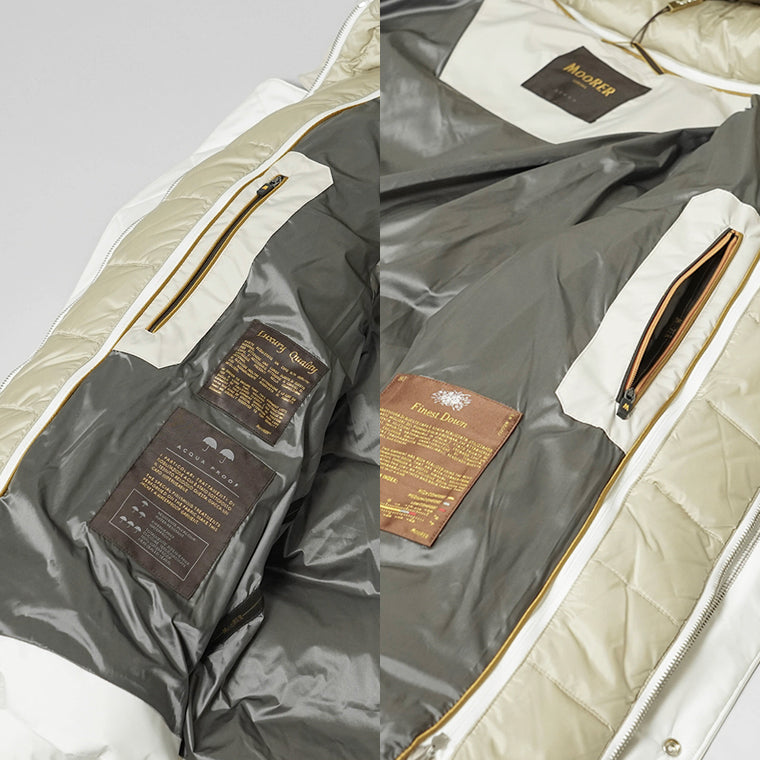 MooRER メンズ ダウンジャケット JESSE STP ホワイト BLANC