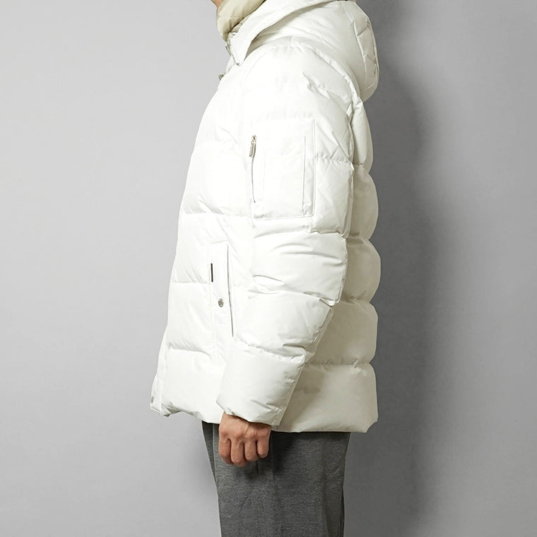 MooRER メンズ ダウンジャケット JESSE STP ホワイト BLANC