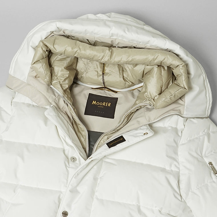 MooRER メンズ ダウンジャケット JESSE STP ホワイト BLANC