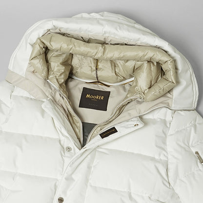 MooRER メンズ ダウンジャケット JESSE STP ホワイト BLANC