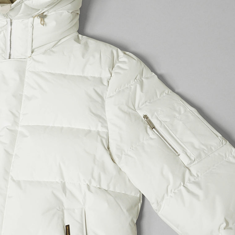 MooRER メンズ ダウンジャケット JESSE STP ホワイト BLANC