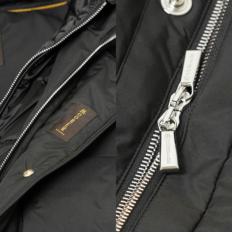 MooRER メンズ ダウンジャケット JESSE STP ブラック NERO