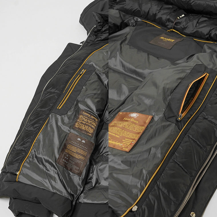 MooRER メンズ ダウンジャケット JESSE STP ブラック NERO