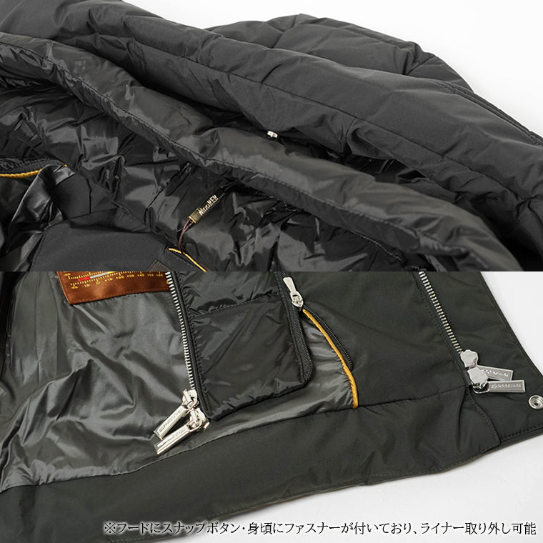 MooRER メンズ ダウンジャケット JESSE STP ブラック NERO