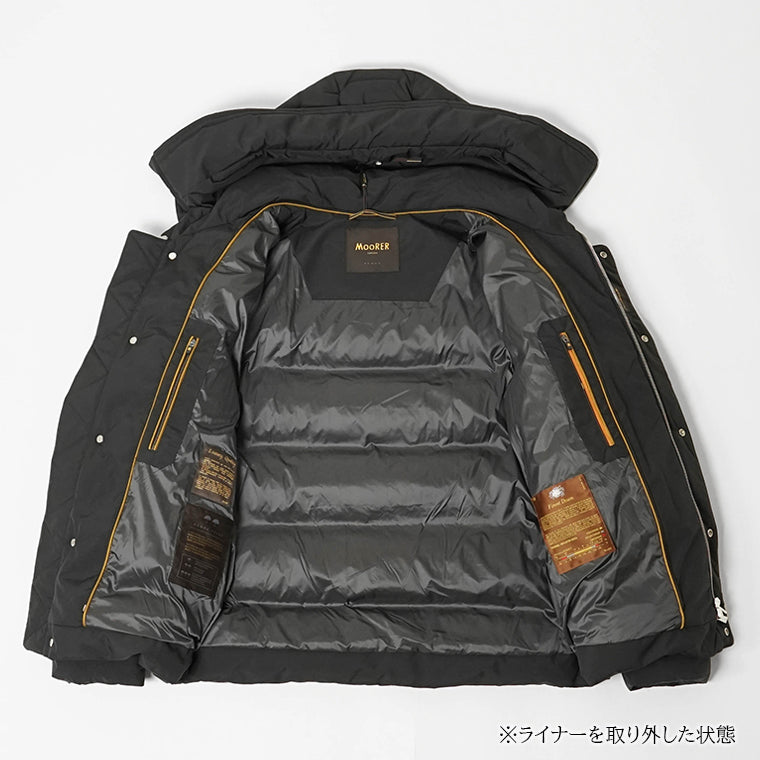MooRER メンズ ダウンジャケット JESSE STP ブラック NERO