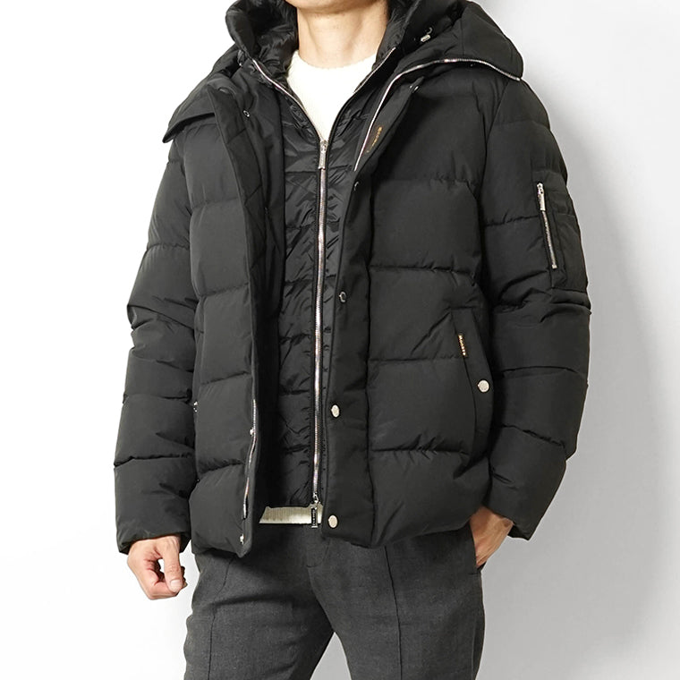 MooRER メンズ ダウンジャケット JESSE STP ブラック NERO