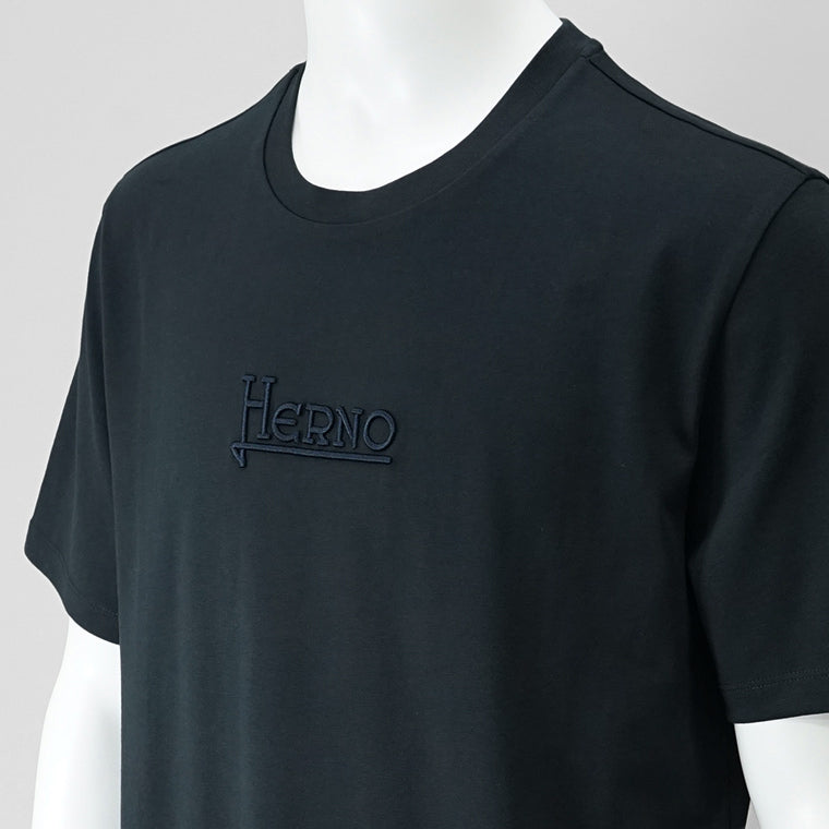 HERNO メンズ Tシャツ COMPACT JERSEY T SHIRT JG000239U 52000 2カラー