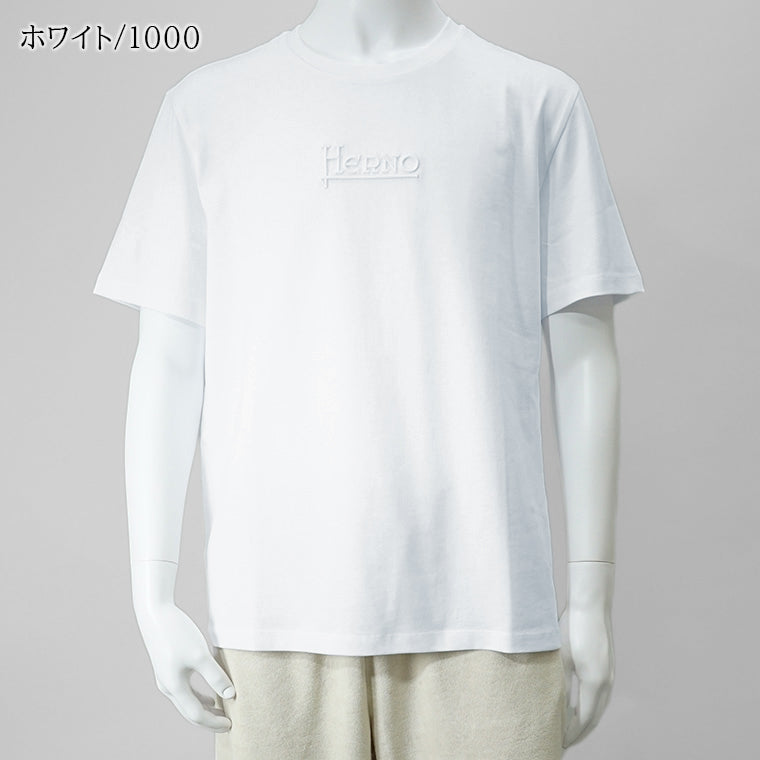 HERNO メンズ Tシャツ COMPACT JERSEY T SHIRT JG000239U 52000 2カラー