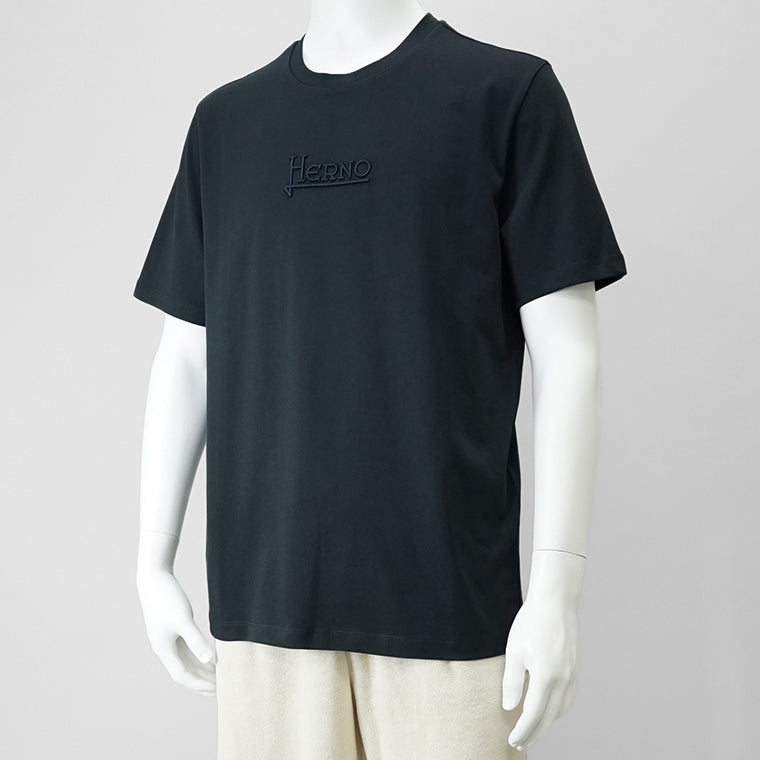HERNO メンズ Tシャツ COMPACT JERSEY T SHIRT JG000239U 52000 2カラー