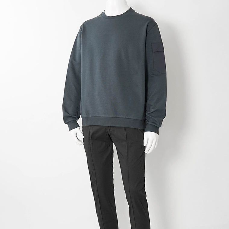 【SUMMER FINAL SALE】 HERNO メンズ スウェットシャツ JG000278U 56031 ネイビー 9200