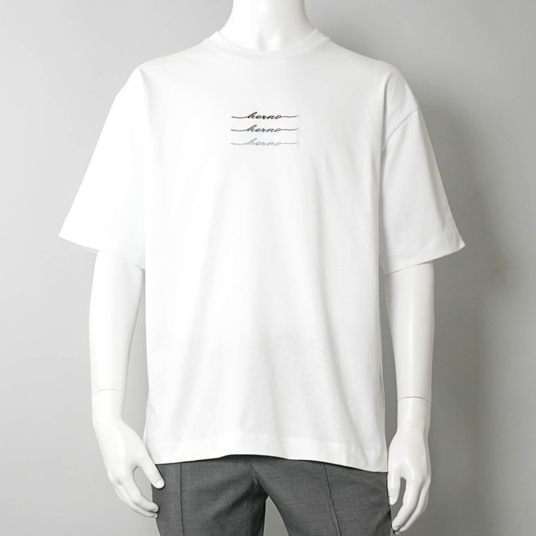 【2026SS SUMMER SALE】HERNO メンズ Tシャツ JG000283U 52000 ホワイト 1000
