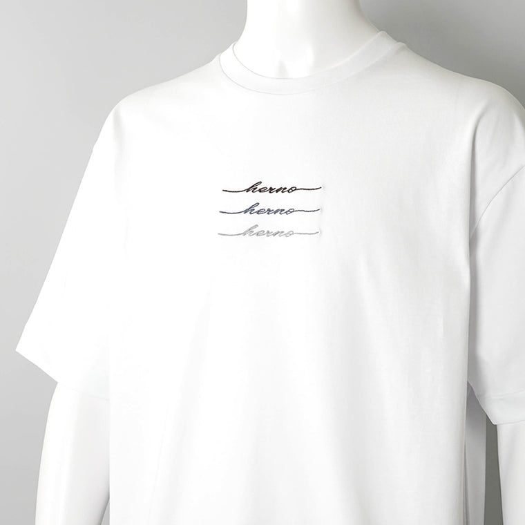 【2026SS SUMMER SALE】HERNO メンズ Tシャツ JG000283U 52000 ホワイト 1000