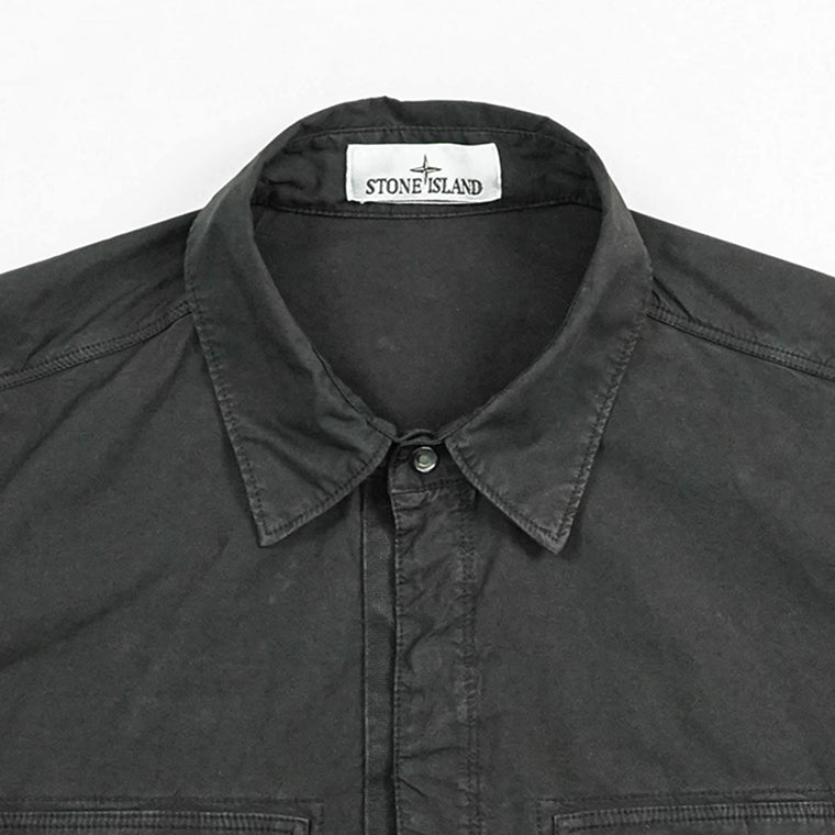 ストーンアイランド STONE ISLAND メンズ シャツジャケット ブラック