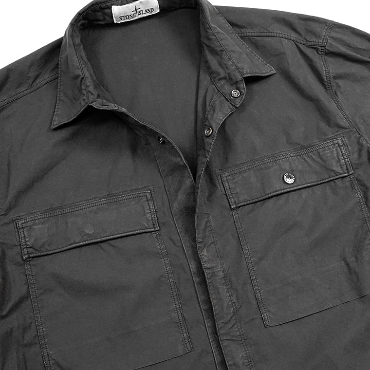STONE ISLAND メンズ シャツジャケット K1S151200015 S0003 ブラック V0029