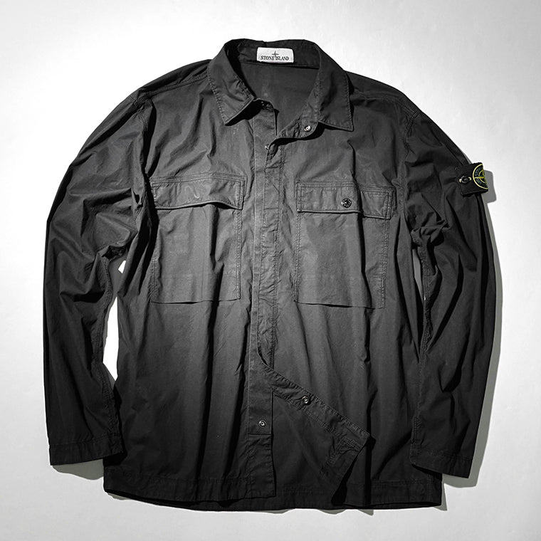 ストーンアイランド STONE ISLAND メンズ シャツジャケット ブラック