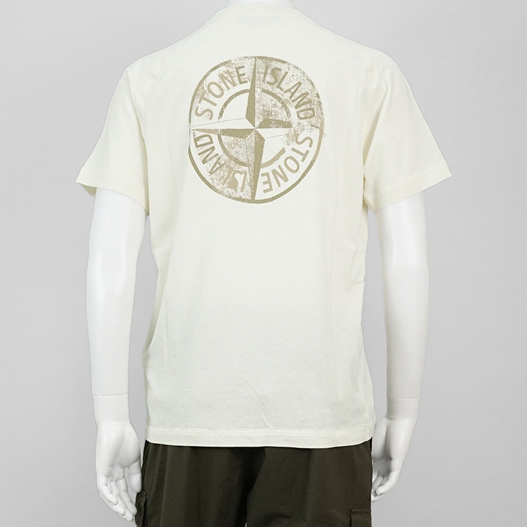 STONE ISLAND メンズ Tシャツ K1S152100020 S0080 アイボリー V0093
