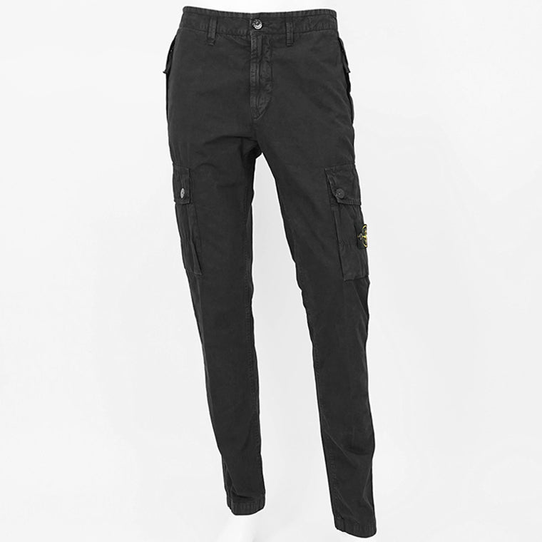 STONE ISLAND メンズ カーゴパンツ K1S153100303 S00WA ウォッシュブラック V0129