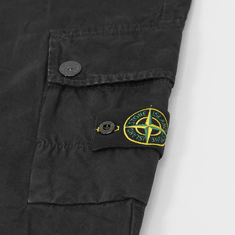 STONE ISLAND メンズ カーゴパンツ K1S153100303 S00WA ウォッシュブラック V0129
